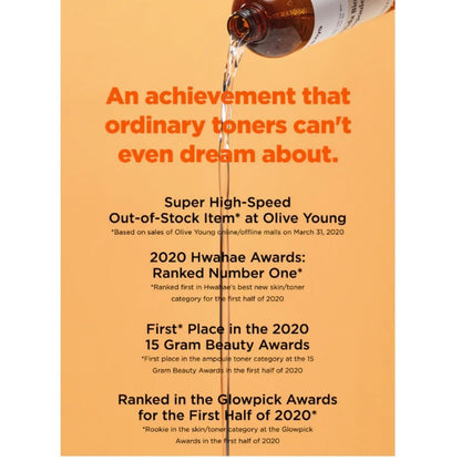 ma:nyo Bifida Biome Ampoule Toner 400ml achievements and awards overview