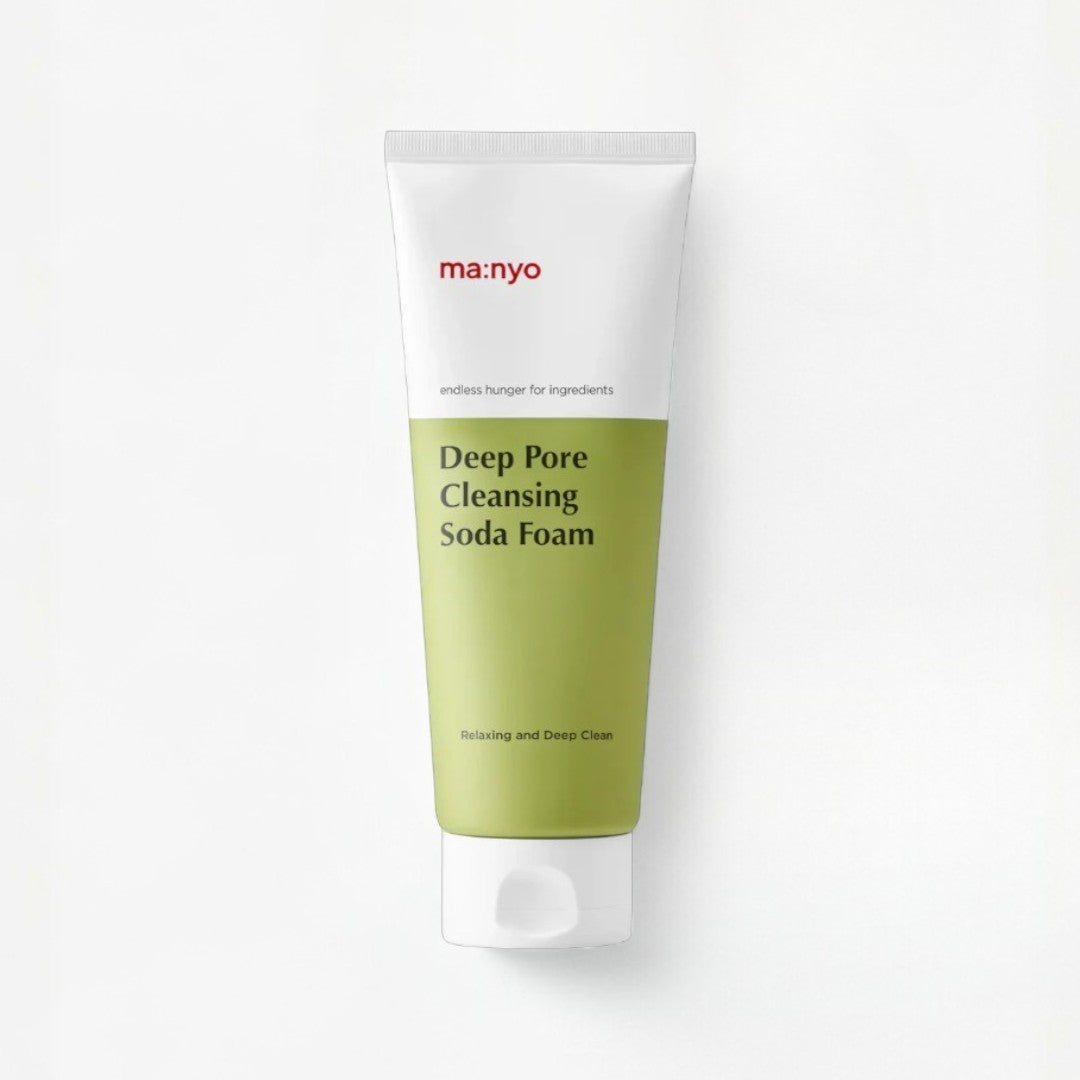 ma:nyo Purifying Cleansing Soda Foam 150ml tube for deep cleansing and refreshing skin.
