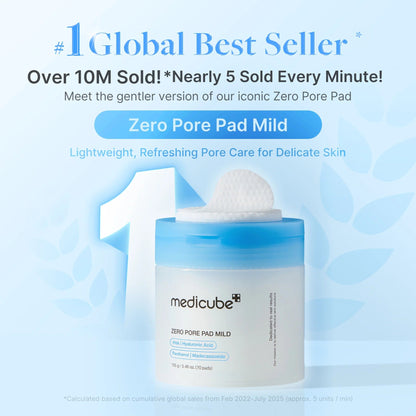 medicube Zero Pore Madecassoside Pads (Mild) medicube