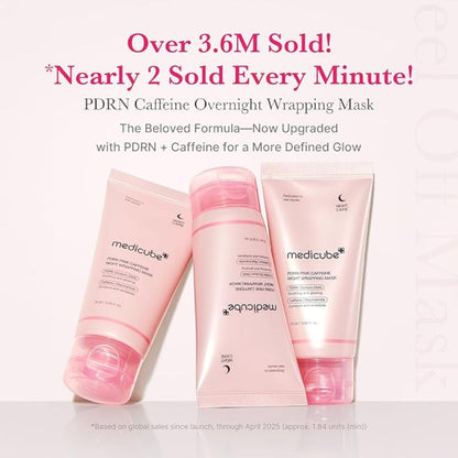 medicube PDRN Pink Caffeine Night Wrapping Mask 75ml medicube