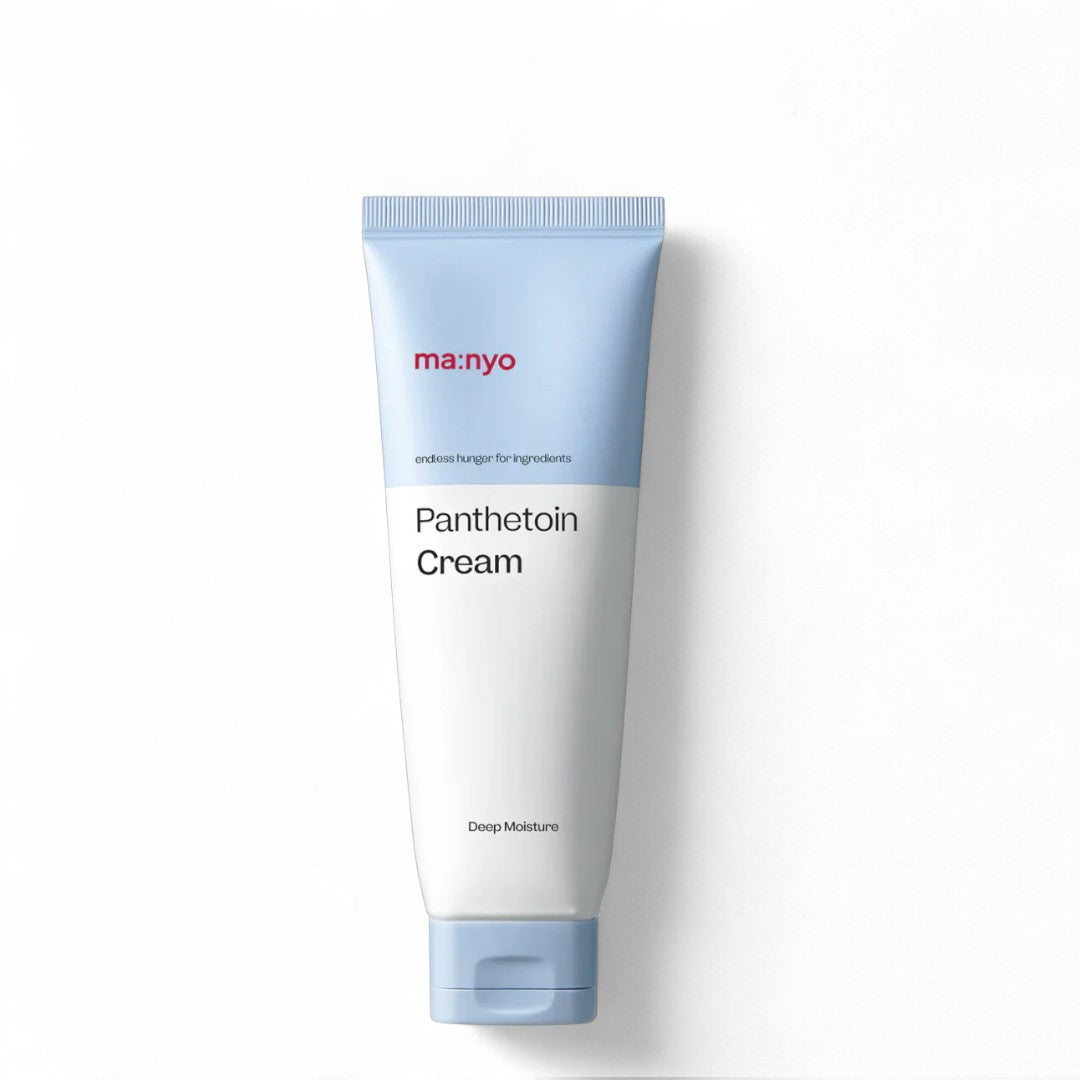 ma:nyo Panthetoin Cream 80ml tube showcasing deep moisture benefits and hydrating properties.