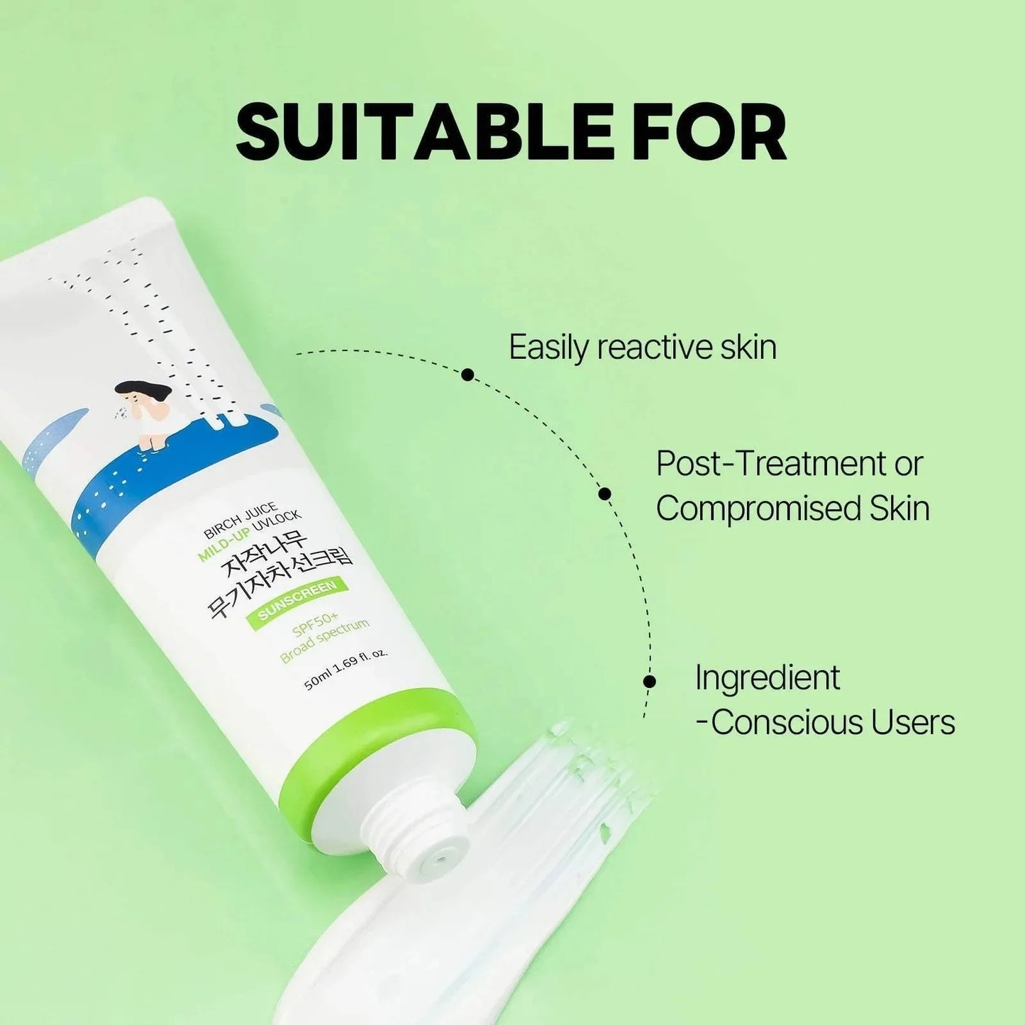 Round Lab Birch Mid-Up UV LOCK Sunscreen 50ml SPF50+